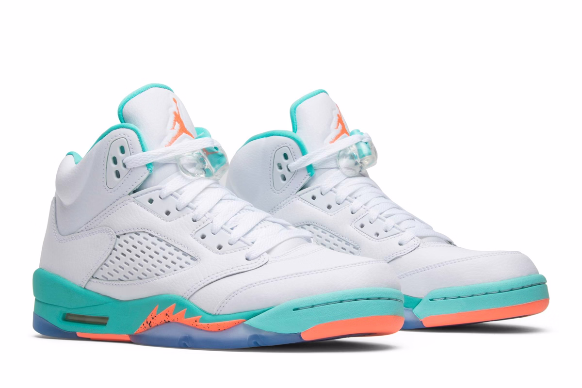 (Grade School) Air Jordan 5 Retro 'Light Aqua' 440892-100
