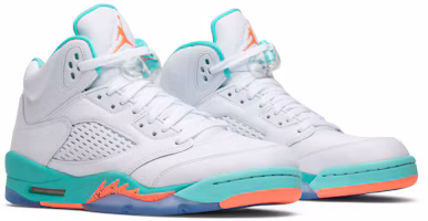 Cheap (Antescolar) Air Jordan 5 Retro 'Light Aqua'. 440892-100