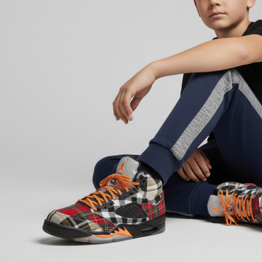Order 儿童款 Air Jordan 5 复刻 '格子' FD4814-008