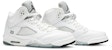 (Kanak-Kanak) Air Jordan 5 Retro BG 'Metallic Putih' 440888-130