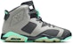 (Kanak-Kanak) Air Jordan 6 'Green Glow' 543390-005
