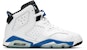 (Akademik Rendah) Air Jordan 6 Retro BG 'Sport Blue' 384665-107