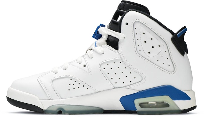 (Akademik Rendah) Air Jordan 6 Retro BG 'Sport Blue' 384665-107 Lookbook (Akademik Rendah) Air Jordan 6 Retro BG 'Sport Blue' 384665-107