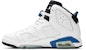 (Akademik Rendah) Air Jordan 6 Retro BG 'Sport Blue' 384665-107
