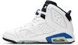 Lookbook (Akademik Rendah) Air Jordan 6 Retro BG 'Sport Blue' 384665-107