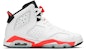 (Akar Sekolah) Air Jordan 6 Retro BG 'Putih Infrared' 2014 384665-123