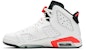 (Akar Sekolah) Air Jordan 6 Retro BG 'Putih Infrared' 2014 384665-123