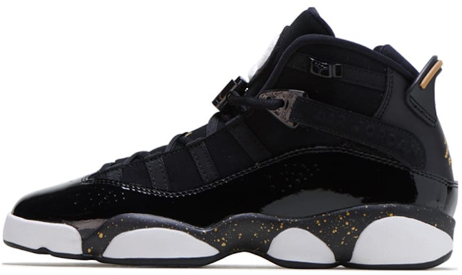 (Kanak-Kanak) Air Jordan 6 Rings 'Hitam Emas Metalik' 323419-007 Buy (Kanak-Kanak) Air Jordan 6 Rings 'Hitam Emas Metalik' 323419-007