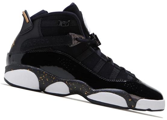 (Kanak-Kanak) Air Jordan 6 Rings 'Hitam Emas Metalik' 323419-007 Order (Kanak-Kanak) Air Jordan 6 Rings 'Hitam Emas Metalik' 323419-007