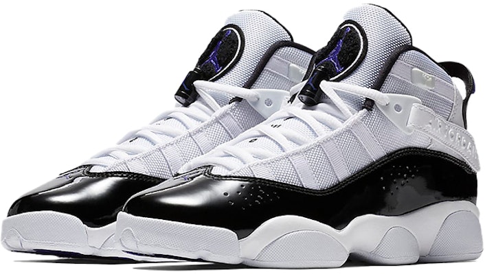 (Sekolah Dasar) Air Jordan 6 Rings 'Putih Hitam' 323419-104 Lookbook (Sekolah Dasar) Air Jordan 6 Rings 'Putih Hitam' 323419-104