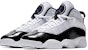 (Akas Remaja) Air Jordan 6 Rings 'Putih Hitam' 323419-104