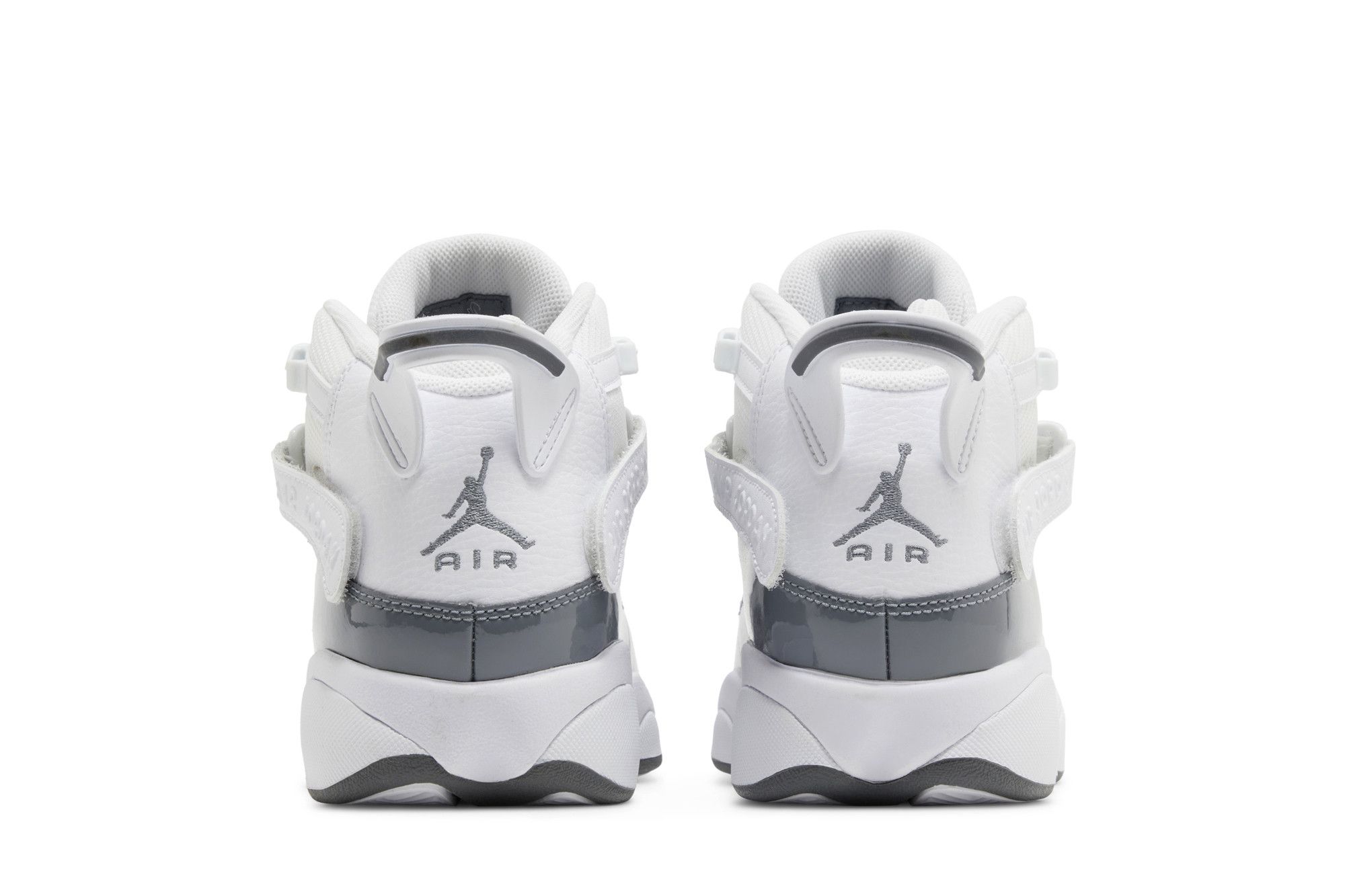 Details for (A Scuola) Air Jordan 6 Rings ''Bianco Cool Grey'' 323419-121