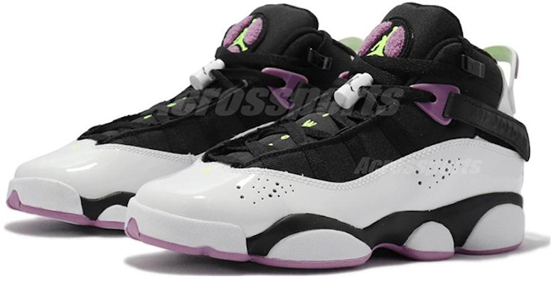 (Sekolah Rendah) Air Jordan 6 Rings 'Putih Ungu Terang' 323419-150 Lookbook (Sekolah Rendah) Air Jordan 6 Rings 'Putih Ungu Terang' 323419-150