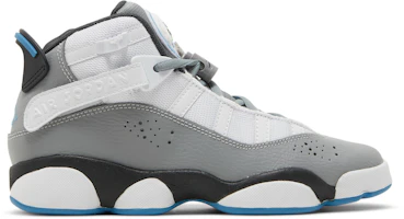 (Grade School) Air Jordan 6 Rings 'White Particle Grey' 323419-110 (Grade School) Air Jordan 6 Rings 'White Particle Grey' 323419-110