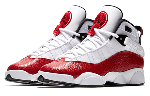 Lookbook (초등학생) 에어 조던 6 링스 '화이트 레드' 323419-120