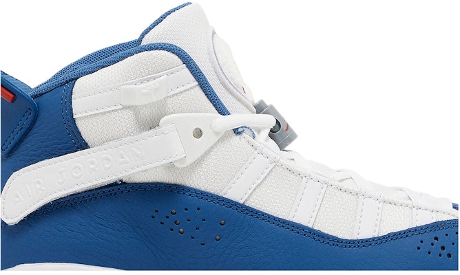 (Kanak-Kanak) Air Jordan 6 Rings 'Putih True Blue' 323419-140 Order (Kanak-Kanak) Air Jordan 6 Rings 'Putih True Blue' 323419-140