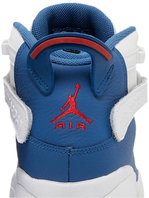 (Kanak-Kanak) Air Jordan 6 Rings 'Putih True Blue' 323419-140 Sizing (Kanak-Kanak) Air Jordan 6 Rings 'Putih True Blue' 323419-140