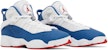 (Kanak-Kanak) Air Jordan 6 Rings 'Putih True Blue' 323419-140