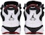 (Kanak-Kanak Sekolah) Air Jordan 6 Rings BG 'Hitam Putih Merah Gym' 323419-012