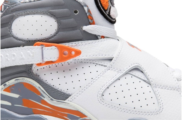Grade School Air Jordan 8 Retro Orange Blaze 305368 102
