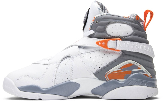 에어 조던 8 레트로 '오렌지 블레이즈 (GS)' 305368-102 Lookbook 에어 조던 8 레트로 '오렌지 블레이즈 (GS)' 305368-102