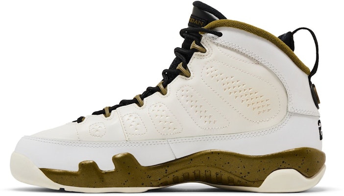 (Kanak-Kanak Sekolah) Air Jordan 9 Retro BG 'Statue' 302359-109 Lookbook (Kanak-Kanak Sekolah) Air Jordan 9 Retro BG 'Statue' 302359-109