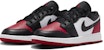 (Kanak-Kanak) Air Jordan 1 Low 'Bred Toe 2.0' 553560-161