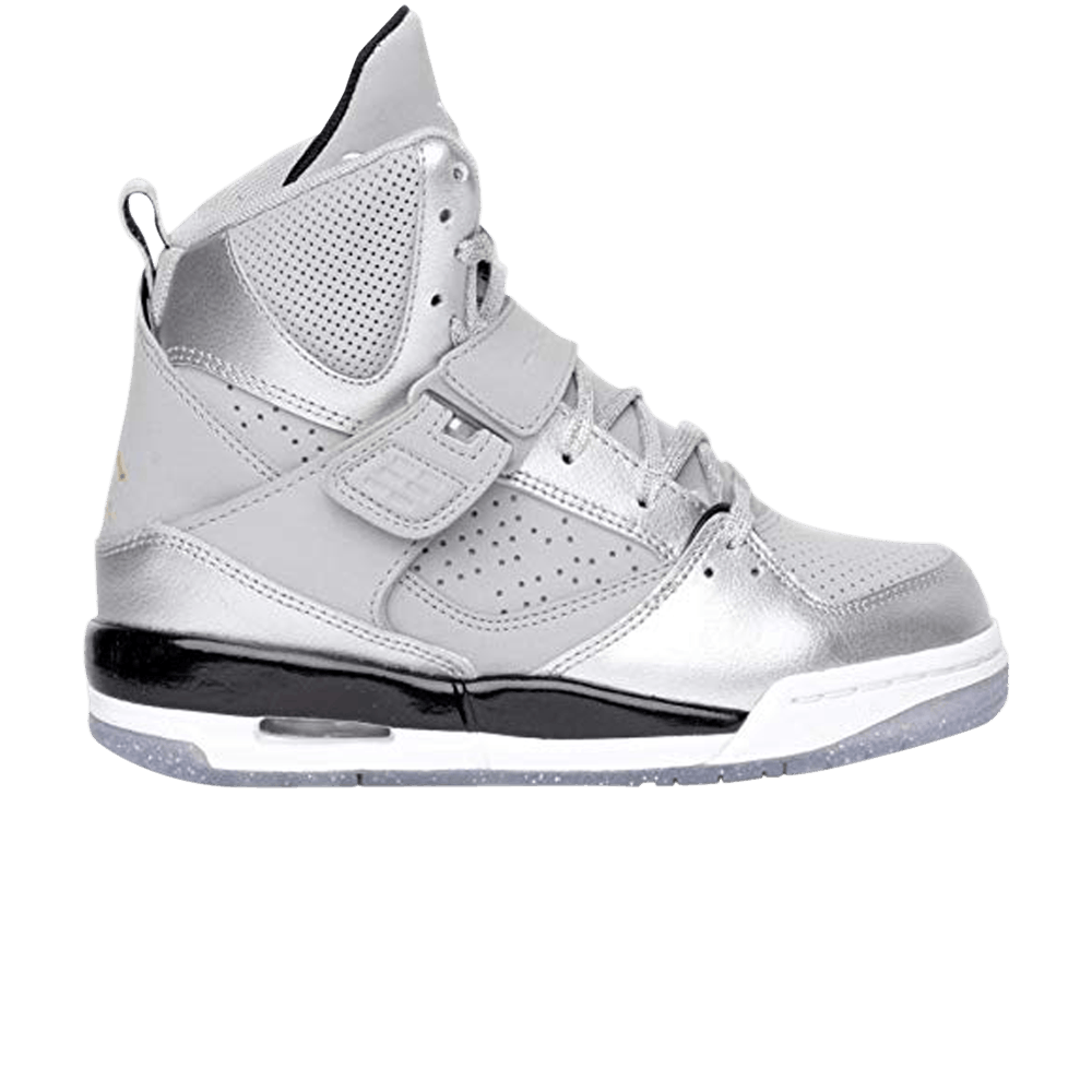 (Grade School) Air Jordan Flight 45 High 'Metallic Silver' 524864-030
