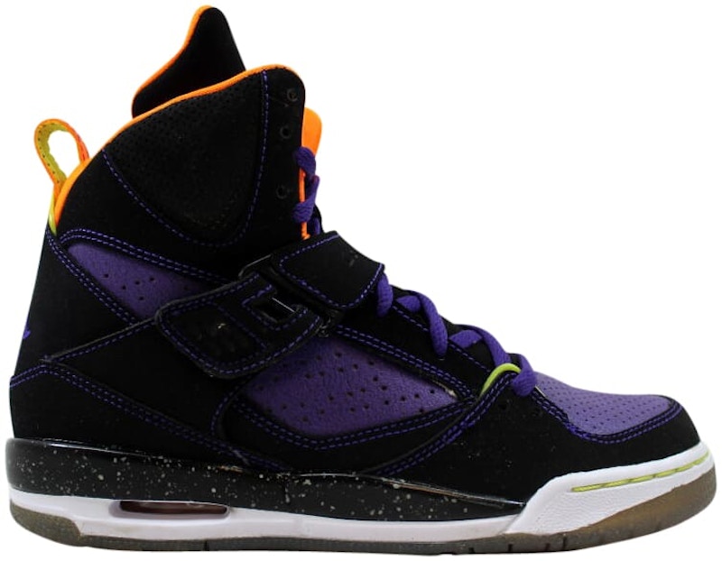 (Grade School) Air Jordan Flight 45 High Premium 'Black Court Purple' 545587-033