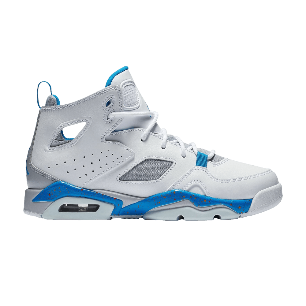 (Grade School) Air Jordan Flight Club 91 BG 'White Photo Blue' 555472-104