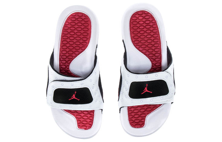 Lookbook GS エアジョーダン ハイドロ13 レトロ スライド 白/赤 684920-106