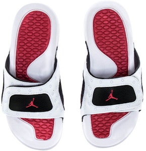 (小學年級尺碼)Air Jordan Hydro 13 復刻版拖鞋 '白色真紅' 684920-106 Lookbook (小學年級尺碼)Air Jordan Hydro 13 復刻版拖鞋 '白色真紅' 684920-106