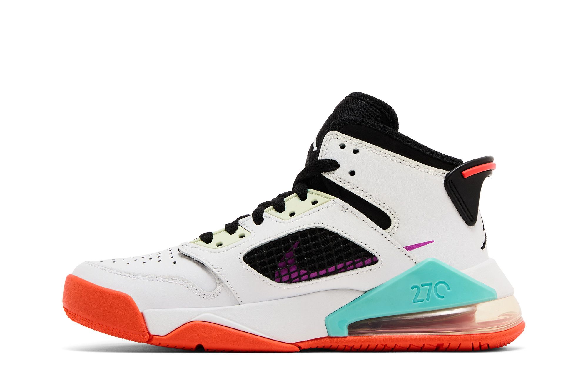 Lookbook (Kanak-kanak) Air Jordan Mars 270 'Putih Hyper Violet' BQ6508-102