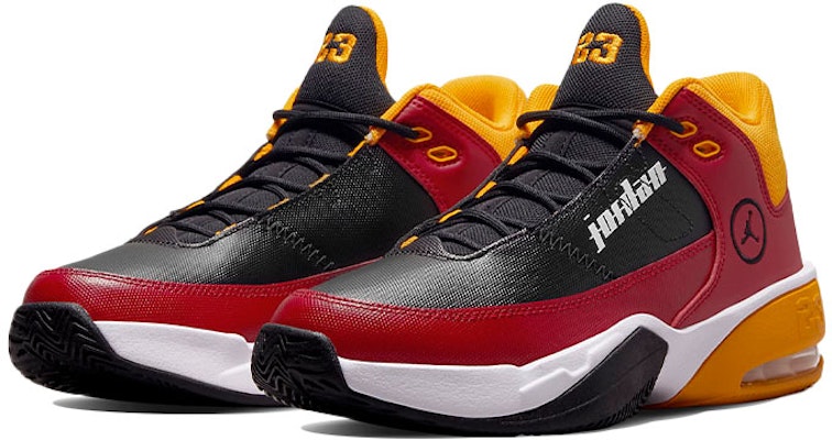 (AnaK-Anak) Air Jordan Max Aura 3 SE 'Hitam Merah Emas' DJ6245-607 Lookbook (AnaK-Anak) Air Jordan Max Aura 3 SE 'Hitam Merah Emas' DJ6245-607