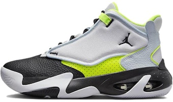 (Grade School) Air Jordan Max Aura 4 'Platinum Black Volt' DV3175-017 (Grade School) Air Jordan Max Aura 4 'Platinum Black Volt' DV3175-017