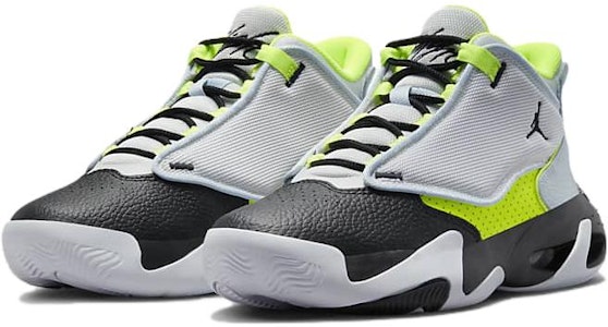 (Sepatu Sekolah) Air Jordan Max Aura 4 'Platinum Hitam Volt' DV3175-017 Lookbook (Sepatu Sekolah) Air Jordan Max Aura 4 'Platinum Hitam Volt' DV3175-017