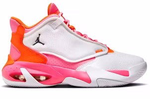 (Grade School) Air Jordan Max Aura 4 'White Safety Orange Pinksicle' DV0490-168 (Grade School) Air Jordan Max Aura 4 'White Safety Orange Pinksicle' DV0490-168