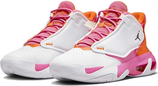 (초등학생) 에어 조던 맥스 오라 4 '화이트 세이프티 오렌지 핑크시클' DV0490-168 Lookbook (초등학생) 에어 조던 맥스 오라 4 '화이트 세이프티 오렌지 핑크시클' DV0490-168
