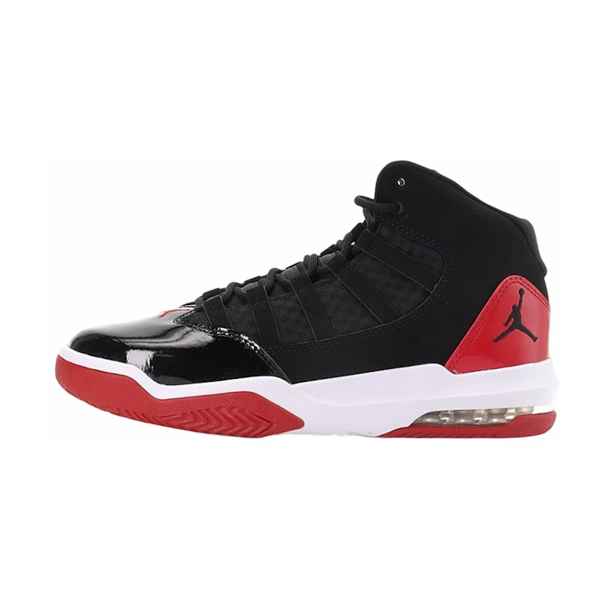 (Sekolah Dasar) Air Jordan Max Aura 'Hitam Merah Gym' AQ9214-006