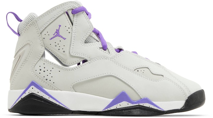 (Grade School) Air Jordan True Flight 'Base Grey Purple Venom' 343795-052 Buy (Grade School) Air Jordan True Flight 'Base Grey Purple Venom' 343795-052