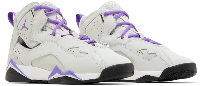 (Kanak-Kanak) Air Jordan True Flight 'Kelabu Asas Ungu Venom' 343795-052 Cheap (Kanak-Kanak) Air Jordan True Flight 'Kelabu Asas Ungu Venom' 343795-052