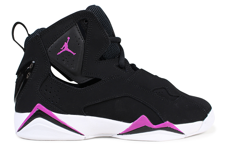 Order (大童款) Air Jordan True Flight '黑色紫红' 运动鞋 342774-001