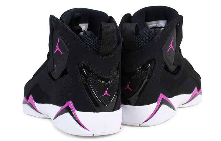 Shop (大童款) Air Jordan True Flight '黑色紫红' 运动鞋 342774-001