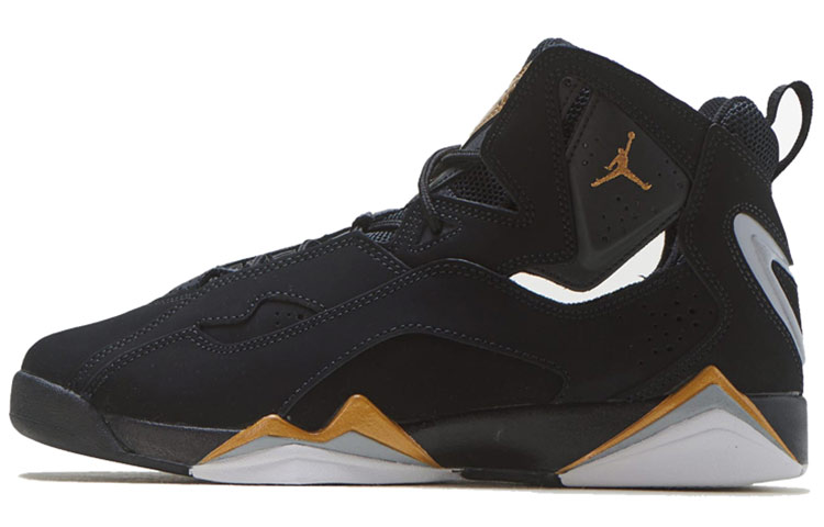 Buy (Grade School) Air Jordan True Flight 'Hitam Emas Metalik' 343795-070