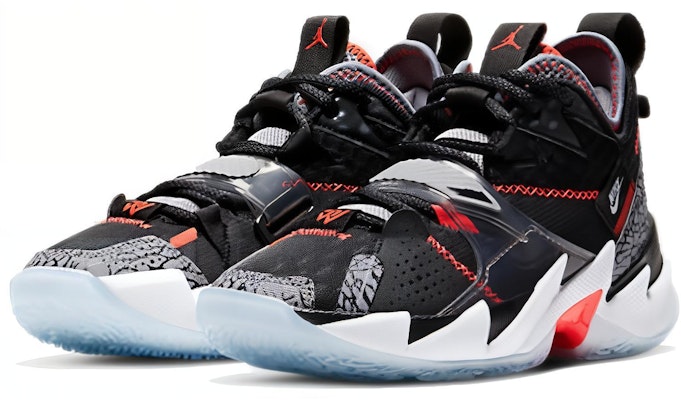 (Grade School) Air Jordan Why Not Zer0.3 'Black Cement' CD5804-006 Lookbook (Grade School) Air Jordan Why Not Zer0.3 'Black Cement' CD5804-006