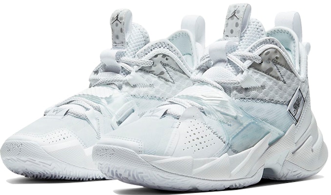 (Grade School) Air Jordan Why Not Zer0.3 'Triple White' CD5804-103 Lookbook (Grade School) Air Jordan Why Not Zer0.3 'Triple White' CD5804-103