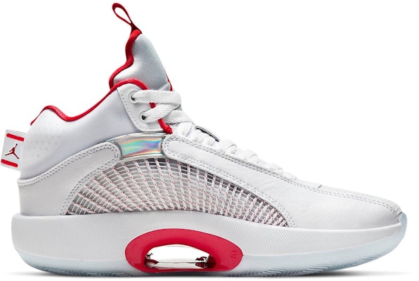 (Kanak-Kanak Sekolah) Air Jordan XXXV Putih Merah Api CQ9433-100 Order (Kanak-Kanak Sekolah) Air Jordan XXXV Putih Merah Api CQ9433-100