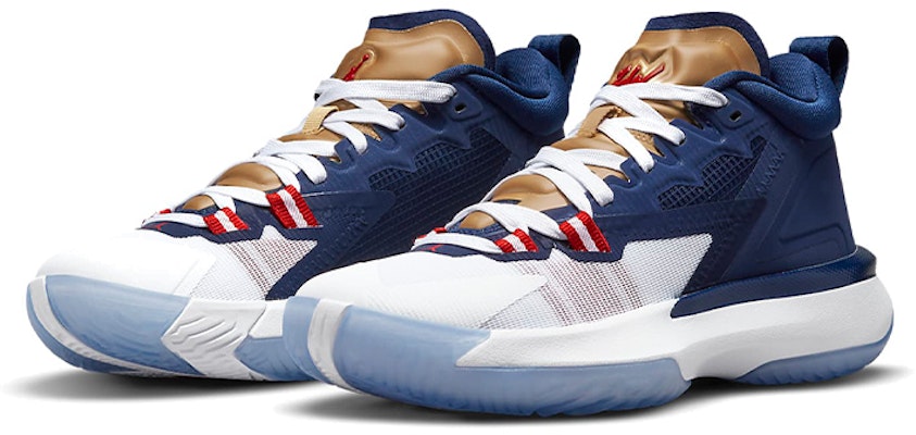 (Kanak-kanak) Air Jordan Zion 1 PF 'USA' DA3131-401 Lookbook (Kanak-kanak) Air Jordan Zion 1 PF 'USA' DA3131-401