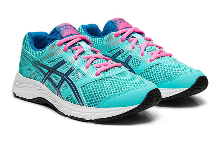 Lookbook (Grade School) ASICS Contend 5 ''Ice Mint Deep Sapphire'' Kinderschoenen 1014A049-403