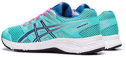 Shop (Grade School) ASICS Contend 5 ''Ice Mint Deep Sapphire'' Kinder Sneaker 1014A049-403